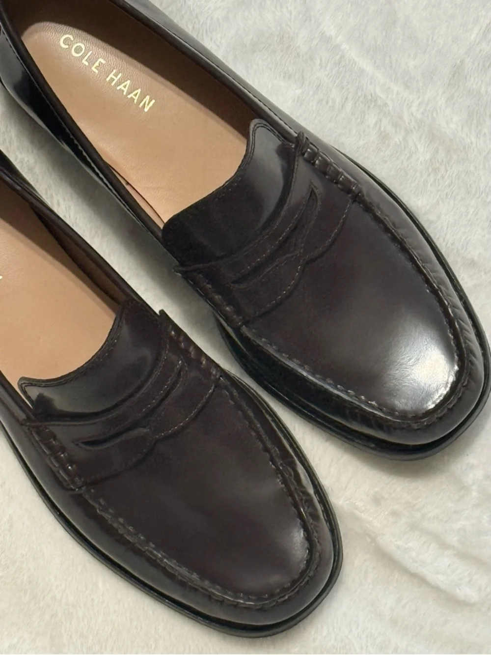 Cole Haan
Women's Lana Lux Penny Remastered Loafers in Dark Brown Leather - Picture 4 of 10